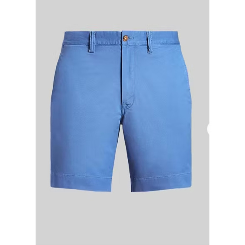 Ralph Lauren 8 Inch Salinger Straight Fit Chino Short in Retreat Blue - Size 36 - Picture 2 of 5